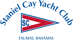 Staniel Cay Yacht Club logo and vacation rentals.