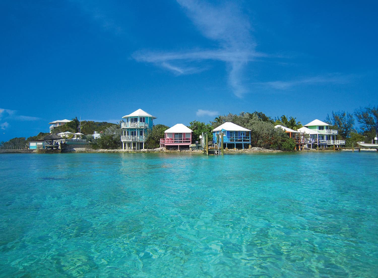 Staniel Cay Yacht Club in the Exuma Cays Bahamas