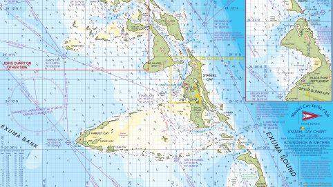 A map of the Gulf of Mexico and the Gulf of California, perfect for planning a vacation to Staniel Cay in The Bahamas.